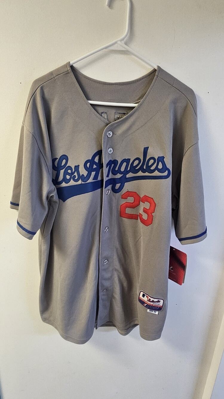 NWT Majestic Authentic LA Dodgers Jersey Adrian Gonzalez 23 Size 52 Cool Base
